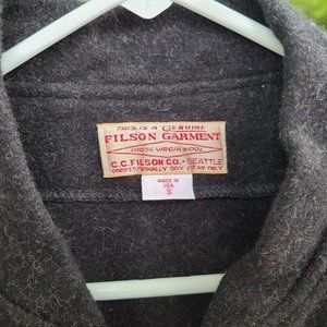 Filson mackinaw wool jacket liner men's charcoal small